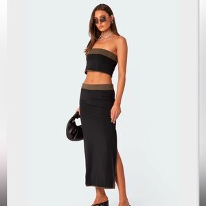 Edikted Reversible Black Women's Skirt Set